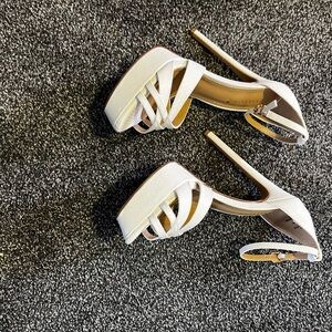 Elegant White Stiletto Heels